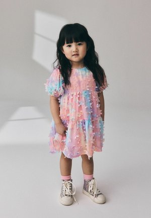 Next, REGULAR FIT - SHORT SLEEVE 3D FLOWERS DRESS . - Cocktailkjole / festkjole - rainbow