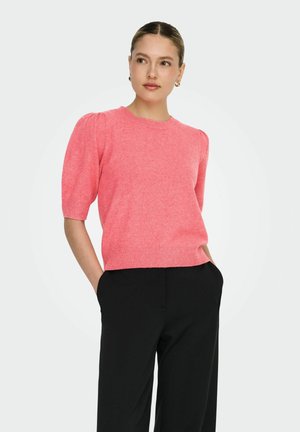 ONLRICA LIFE 2/4 NOOS - T-shirts basic - sun kissed coral