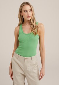 WE Fashion - Top - green Miniatuurafbeelding 1