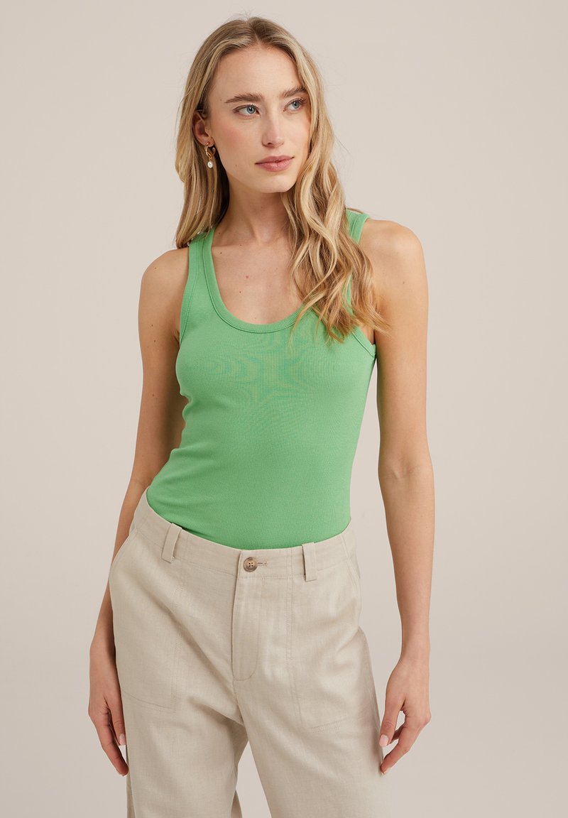 WE Fashion - Top - green, Vergroten