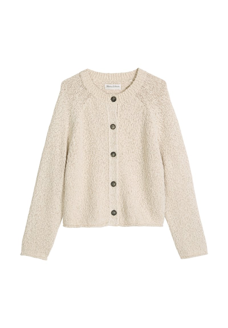 Marc O'Polo AUS HEAVY SLUB-GARN - Strickjacke - grey silk/hellgrau ...