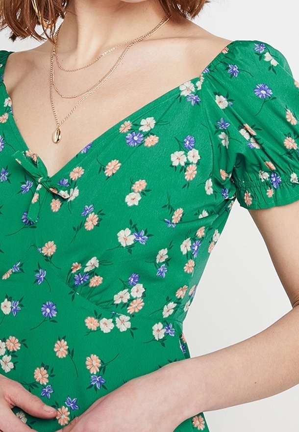 green floral dress new look Odana's | PEONY