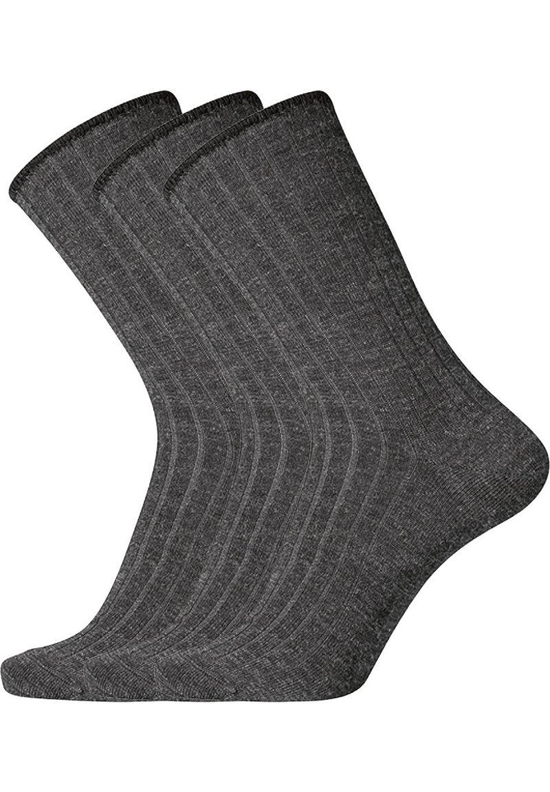 Dovre 3 PACK  - Socks - dark grey melange