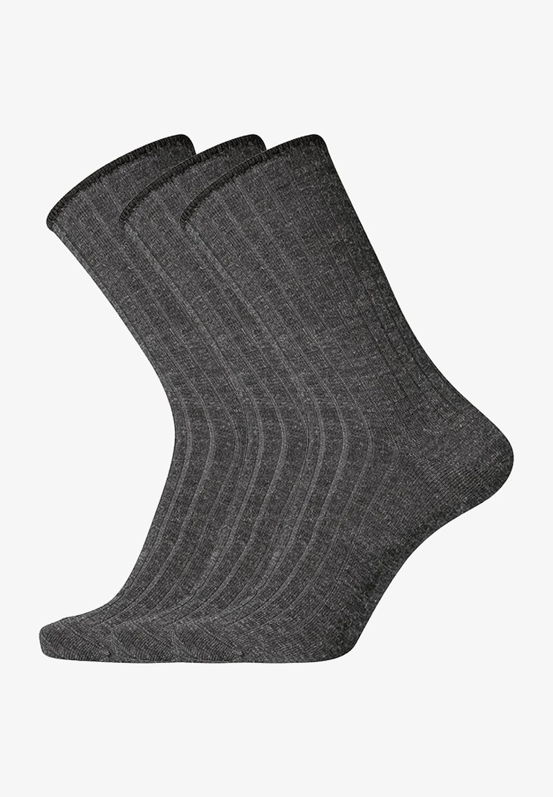 Dovre 3 PACK - Socks - dark grey melange