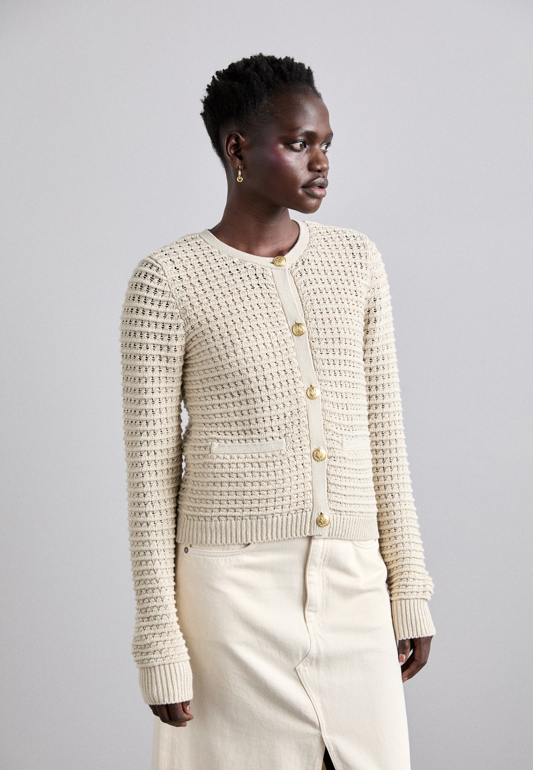 rag & bone MARLEE CARDIGAN - Cardigan - turtledove/beige - Zalando 
