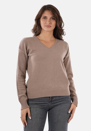 Maglione - marrone chiaro