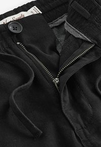 Next SLIM FIT LINEN ELASTICATED DRAWSTRING - Broek - black