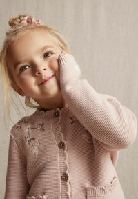 Newbie BLOMMIG MED BRODYR - Cardigan - light pink