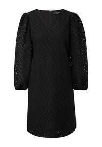comma EN BRODERIE ANGLAISE - Freizeitkleid - schwarz