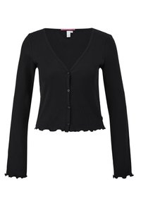 QS Strickjacke - black