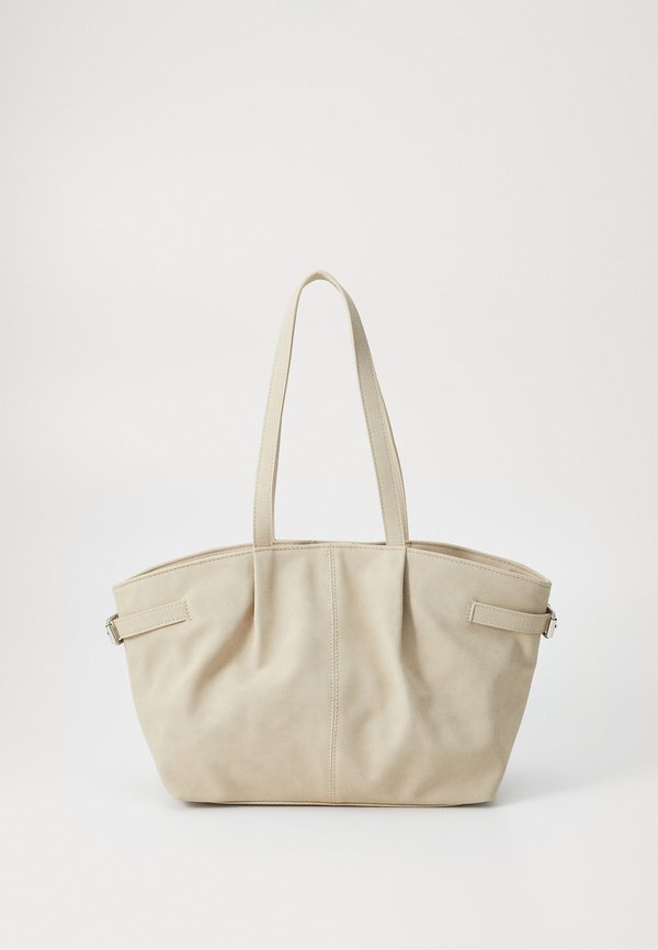 FAUX SUEDE - Tote bag - beige