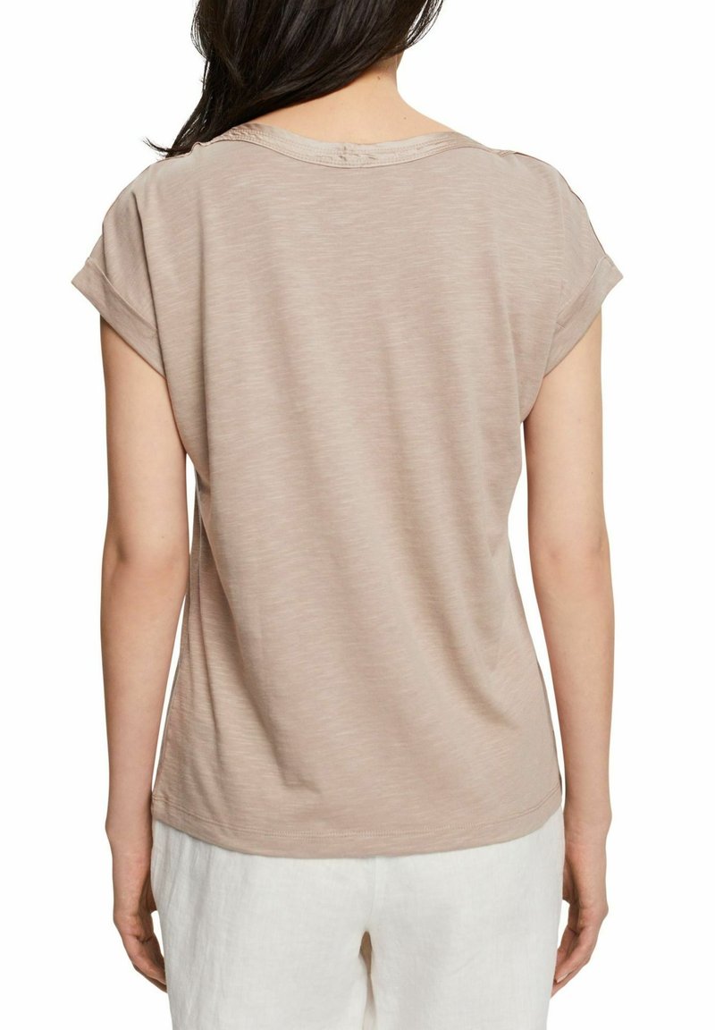 Damen T-Shirts | Esprit T-Shirt basic light taupe/taupe - XI81792 Damen T-Shirts | Esprit T-Shirt basic light taupe/taupe - XI81792