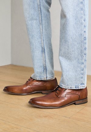 Stringate eleganti - cognac