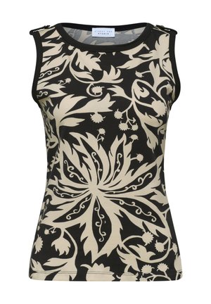 Street One Studio, TOP MIT RUNDHALS UND KNOPFDETAIL - Top - black