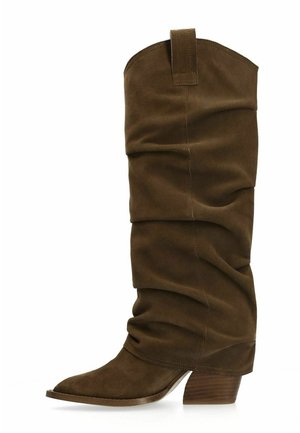 MIT UMSCHLAG - Laarzen met hoge hak - brown