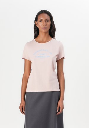 TOM TAILOR DENIM BASIC PRINT - Print T-shirt - rose smoke