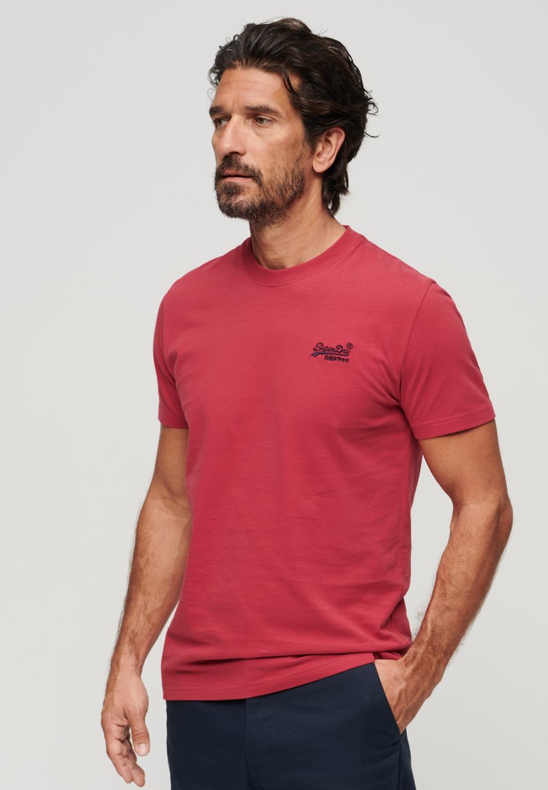 Superdry & Co VINTAGE LOGO  - Camiseta básica - cranberry crush red