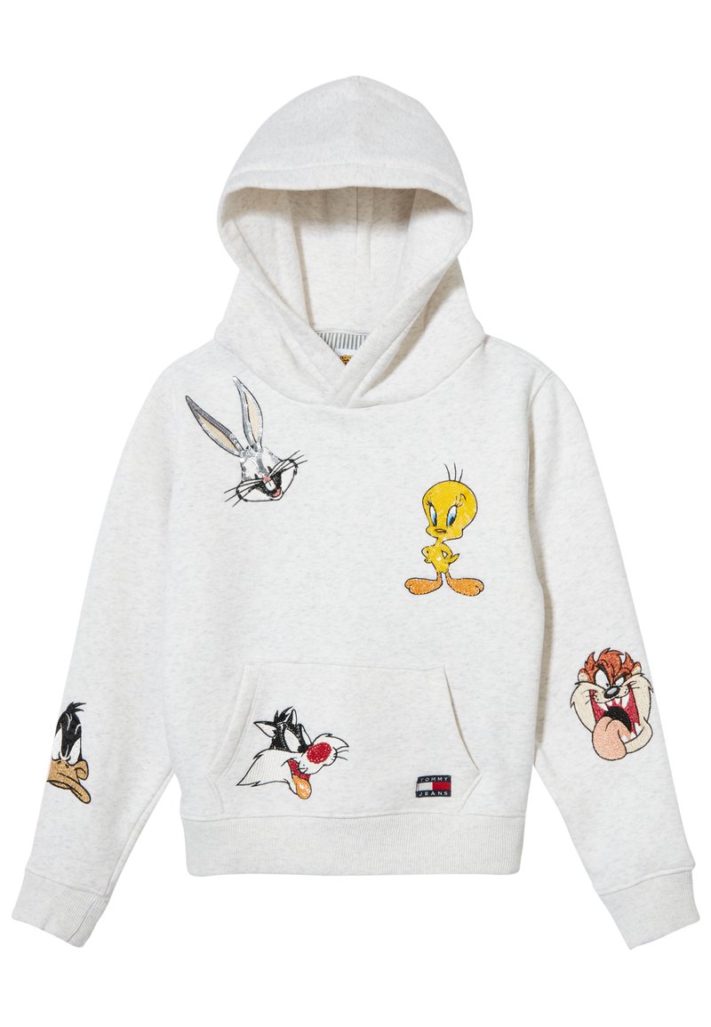Tommy Hilfiger LOONEY TUNES HOODIE - Hoodie - grey/mottled light grey -  Zalando.co.uk