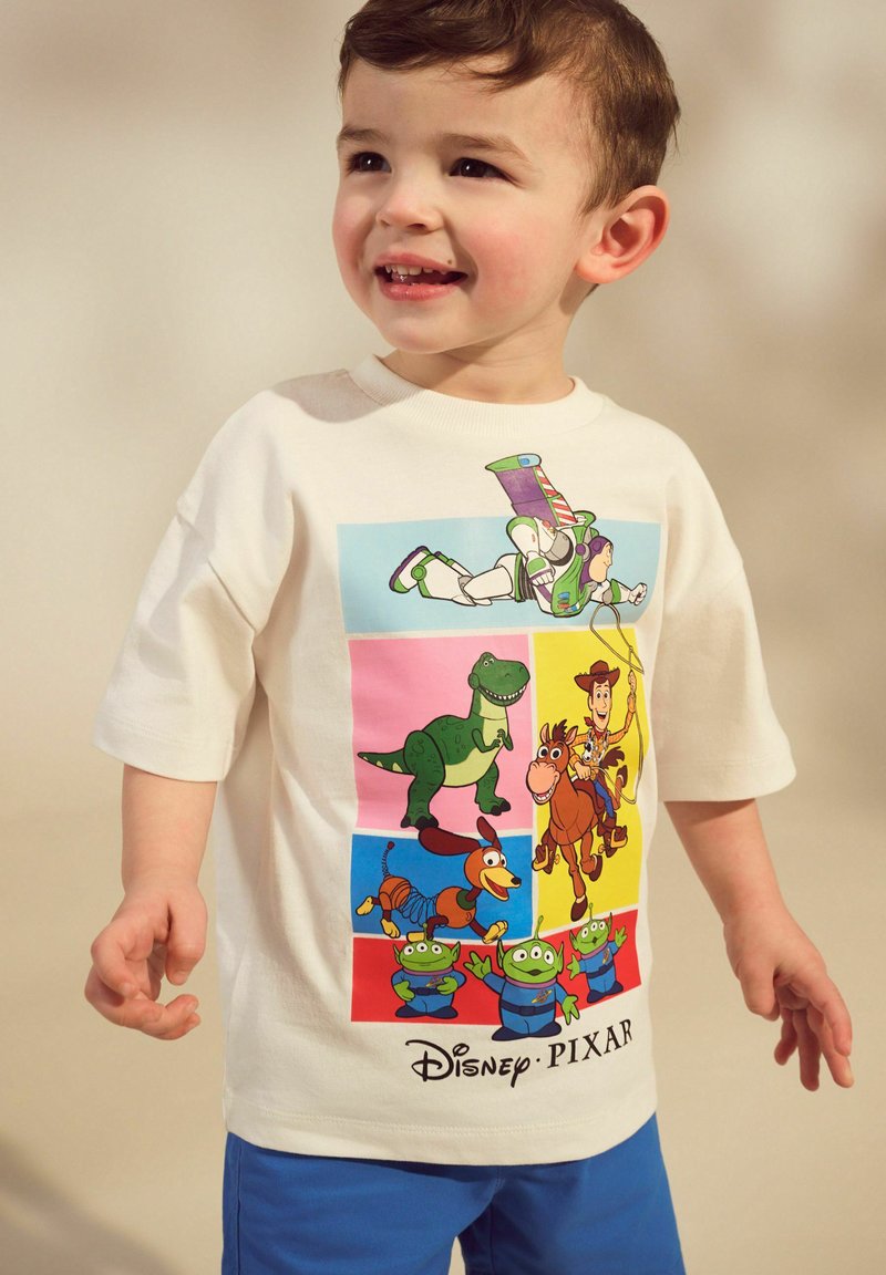 T-shirt en coton avec texte imprimé - Bleu vif - ENFANT | H&M FR