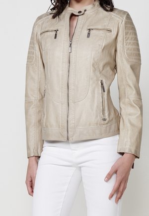 Veste en similicuir - beige