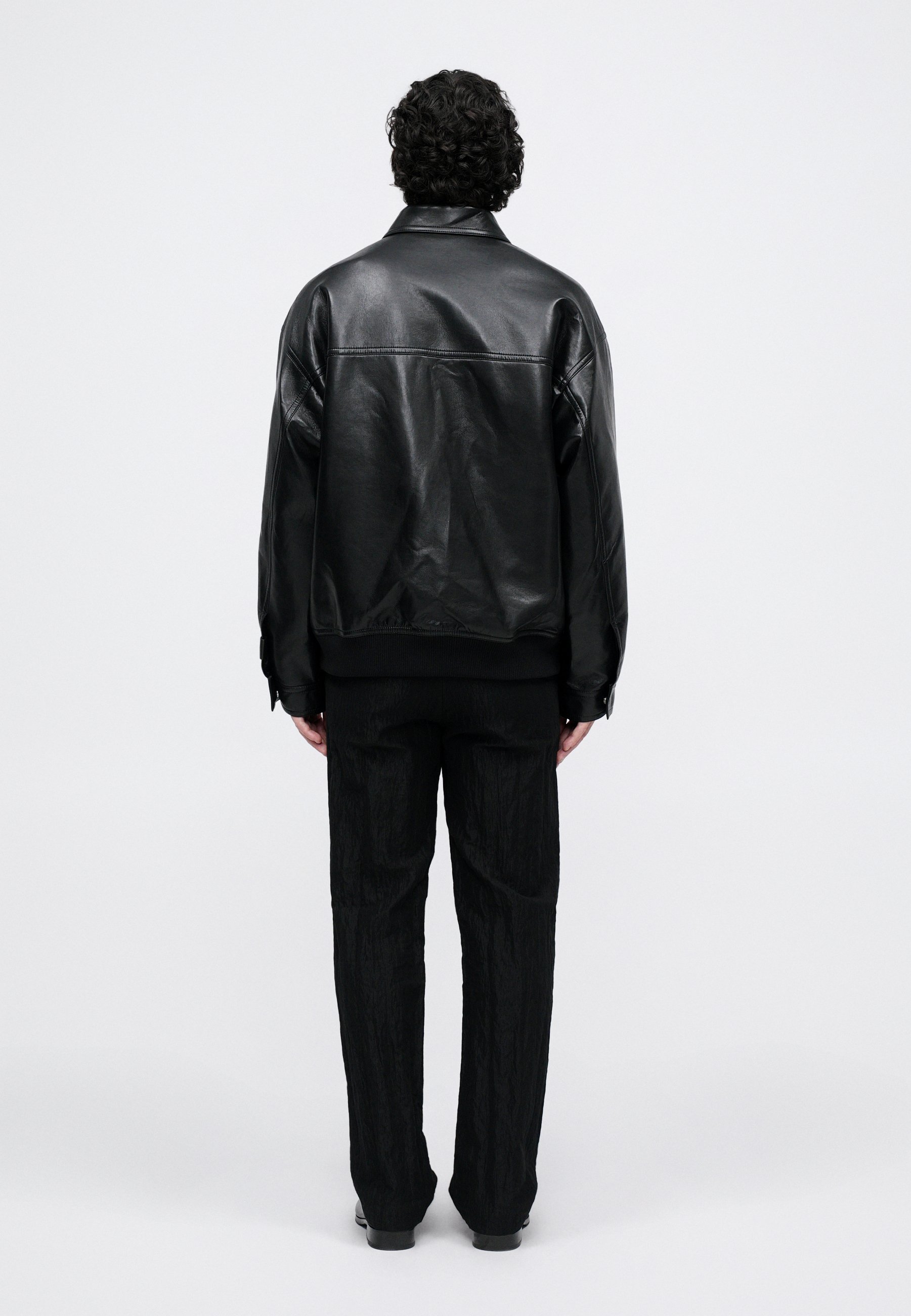 Nanushka ZUBIN - Faux leather jacket - black - Zalando.co.uk