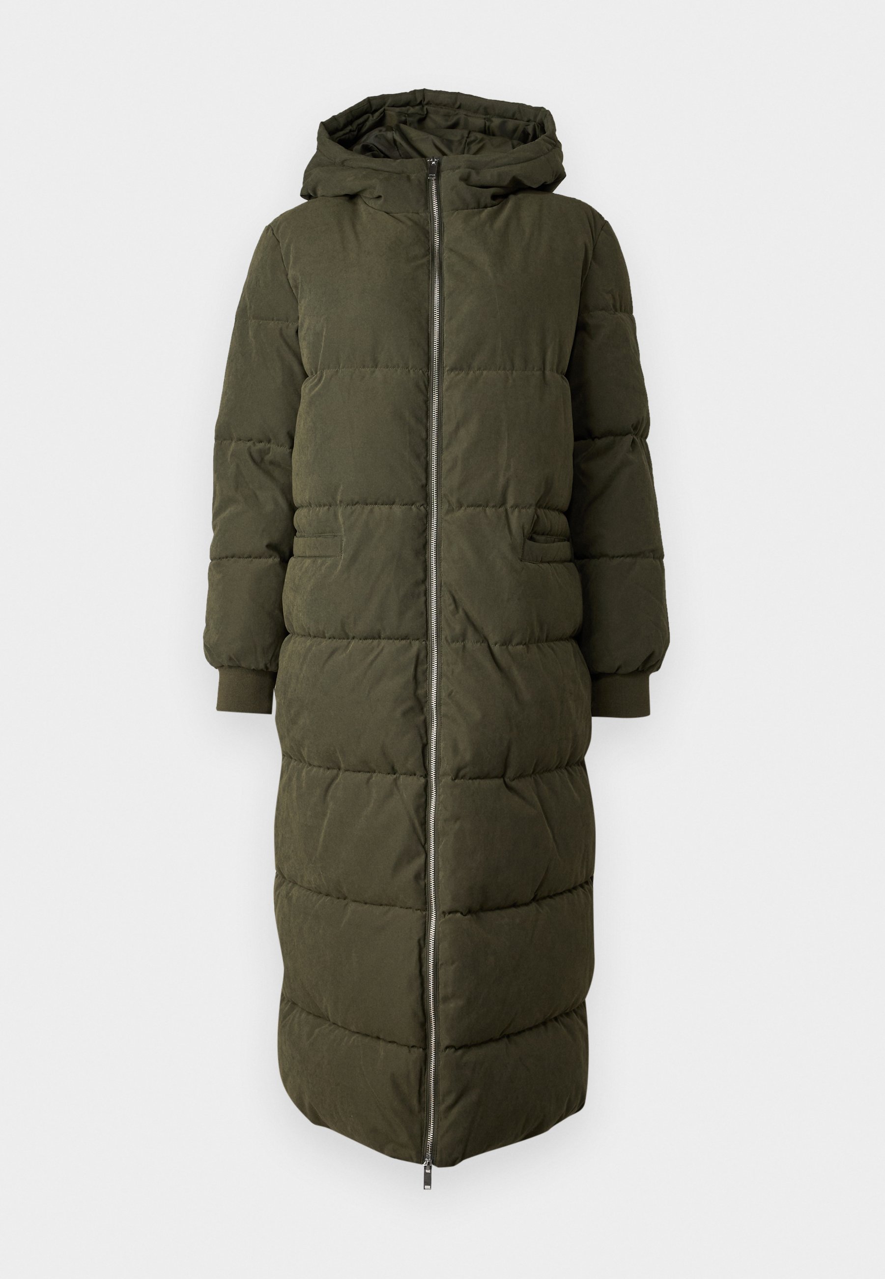 JDY JDYNEW NOBLE LONG PADDED HOOD JACKET - Winter coat - forest