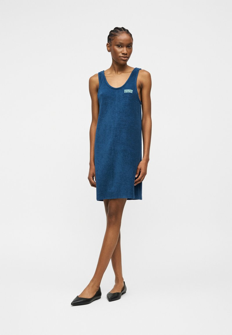 anthropologie blue and white maxi dress Paybou Dress - Blue Snow