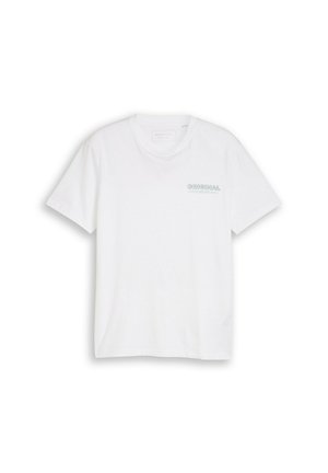 TOM TAILOR DENIM, PRINTED T-SHIRT - Camiseta estampada - white horse