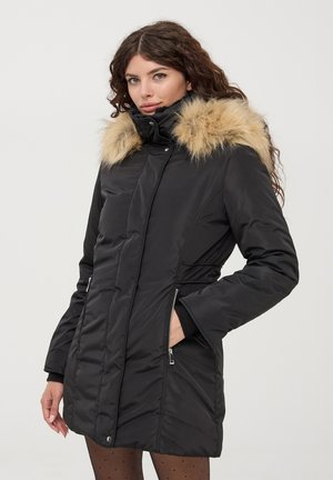 Terranova CON CAPPUCCIO - Cappotto invernale - nero