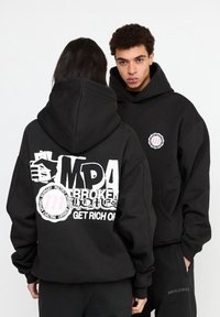 Multiply Apparel SEPERATION - Jersey con capucha - black soda washed