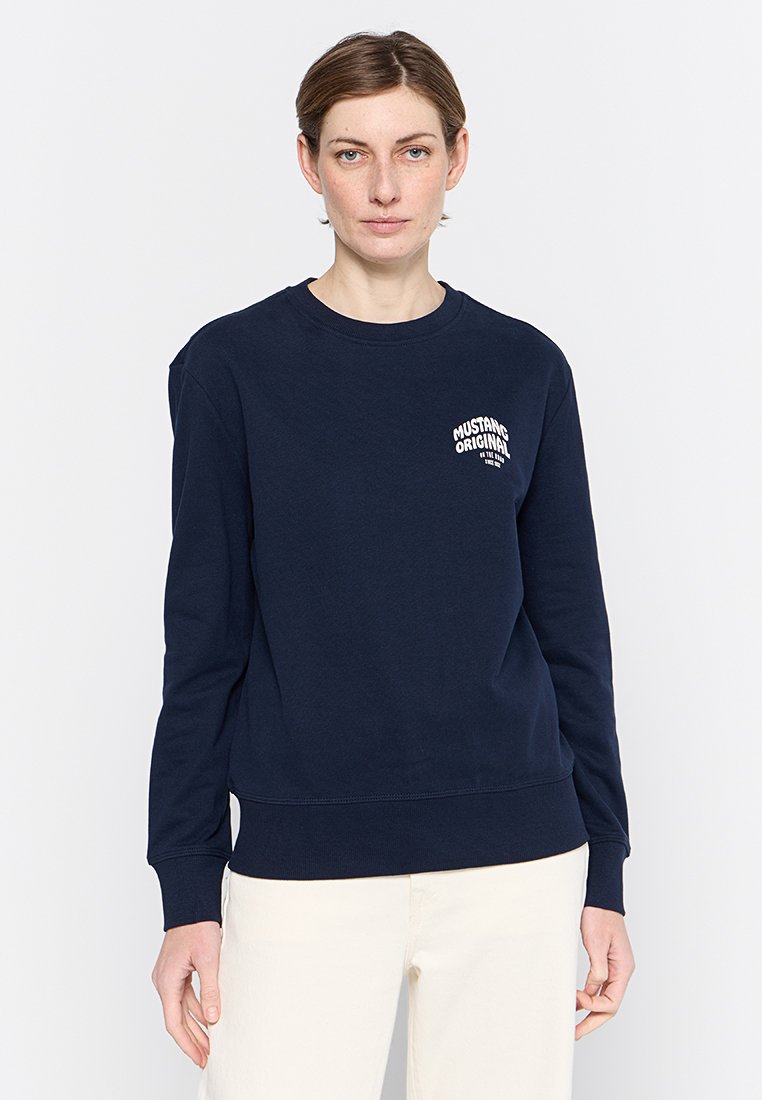 mustang Sweater donkerblauw