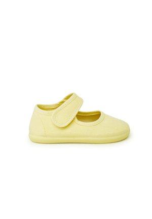 Pisamonas, MERCEDITAS BAREFOOT LONA CIERRE ANCHO - Chaussures premiers pas - amarillo limón