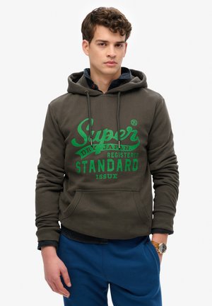 Superdry STANDARD SCRIPT - Sweat à capuche - vintage black