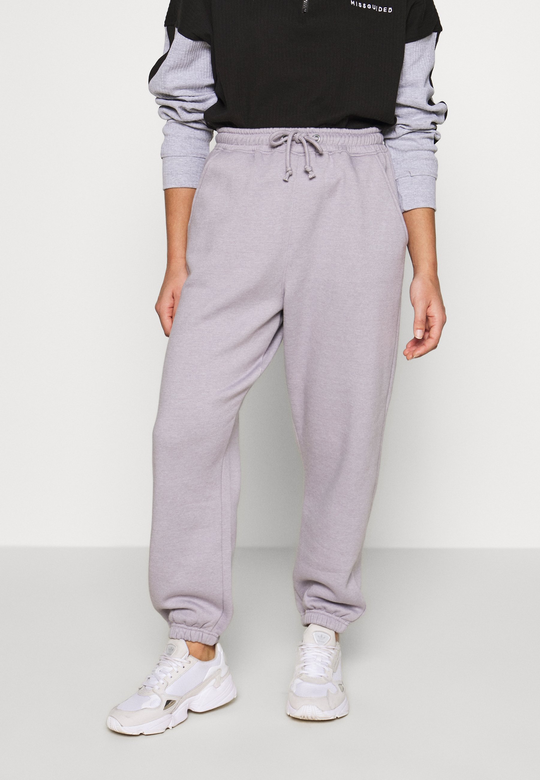 Missguided Petite Oversized 90s Jogger Jogginghose Lilac Grey Lila Zalando De