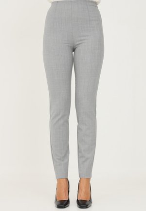 Trousers - light gray melan