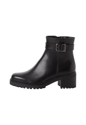 Tamaris, STIEFELETTE - Ankelstøvler - black leather
