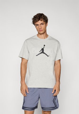 CREW - T-Shirt sport - grey heather/black
