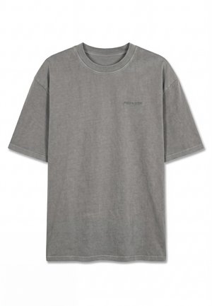 Pegador, LOGO OVERSIZED TEE - T-shirts basic - vintage grey/grey
