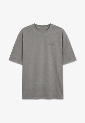 Pegador, LOGO OVERSIZED TEE - T-shirts basic - vintage grey/grey