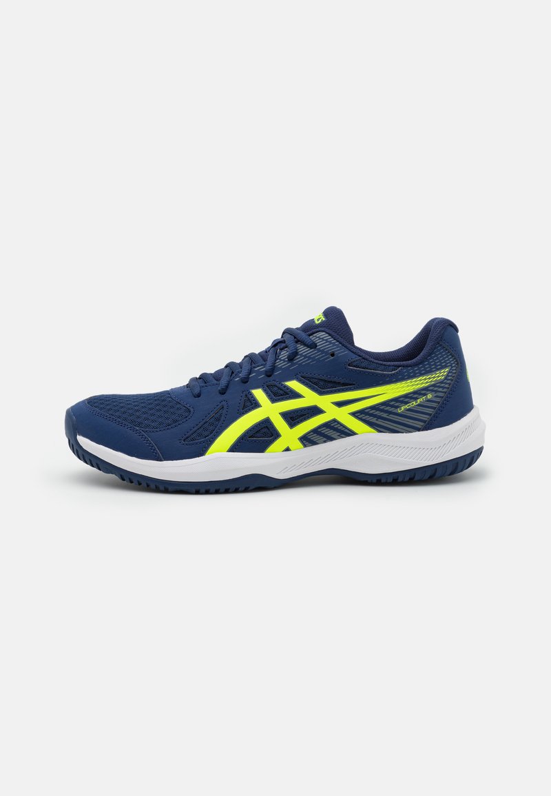 ASICS UPCOURT - Boty na házenou - blue expanse/safety yellow