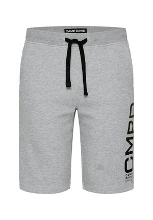 Camp David IM TONALEN STRUKTURMIX MIT PRINT - Tracksuit bottoms - dark greymelange