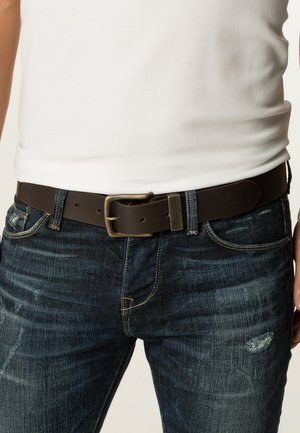 STITCHED - Belt - brown