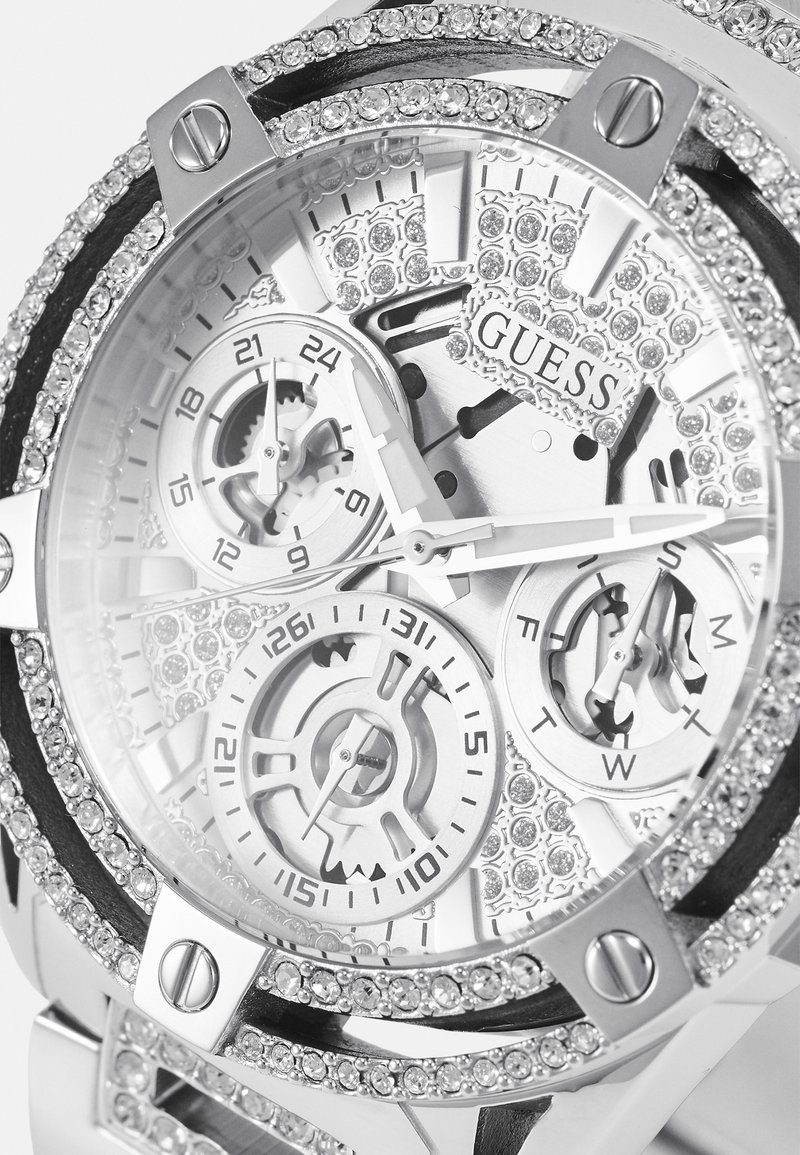 Guess QUEEN Uhr silver-coloured/silberfarben Zalando