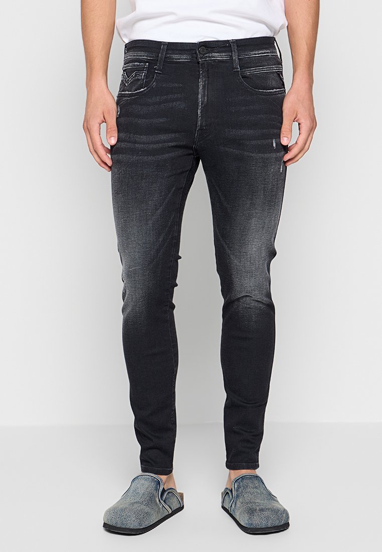 Replay Slim fit jeans zwart Replay Slim fit jeans zwart