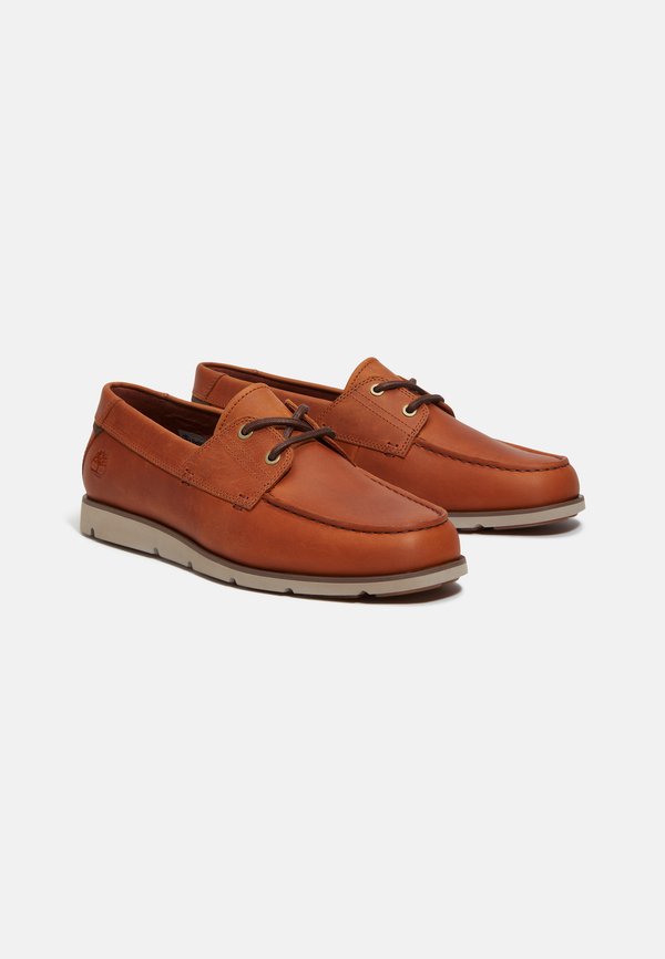 GRAFTON BAY - Casual lace-ups - dark orange full grain4