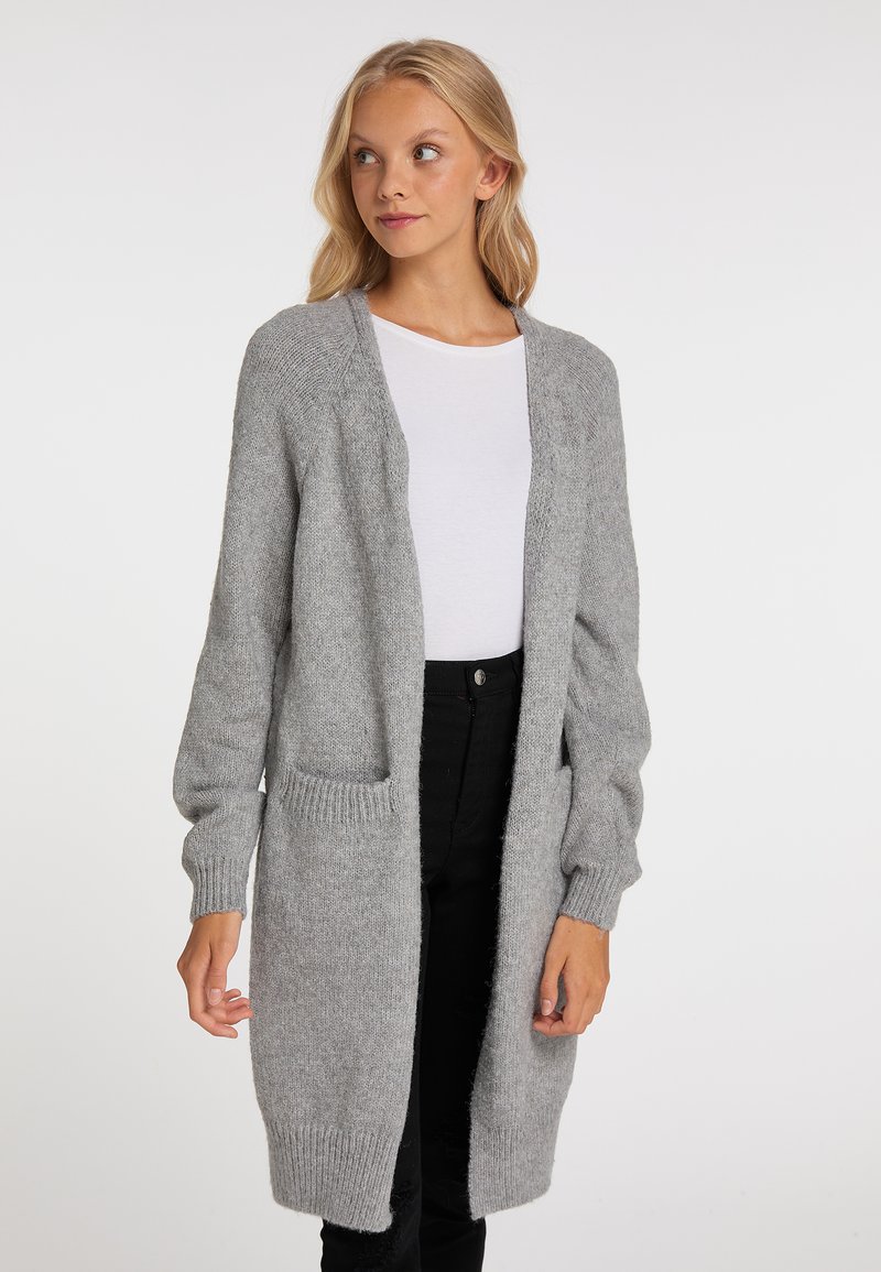 Damen Strickjacken | myMo MYMO BLONDA Strickjacke grau melange/grau-meliert - MP50366 Damen Strickjacken | myMo MYMO BLONDA Strickjacke grau melange/grau-meliert - MP50366