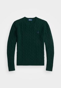 CABLE WOOL CASHMERE CREWNECK JUMPER - Maglione - college green