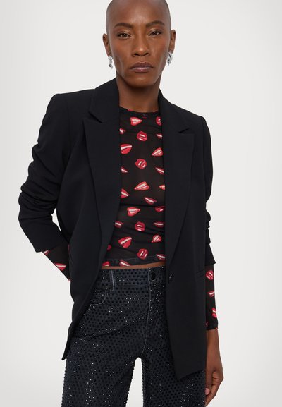 Alice + Olivia Pernera ancha - maya charcoal black