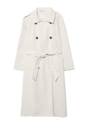 LONG FLOWING - Trenchcoat - stone
