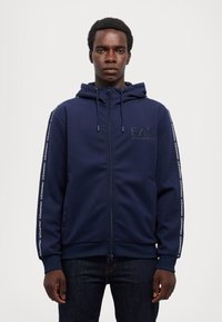 EA7 Emporio Armani FELPA - Jersey con capucha - navy